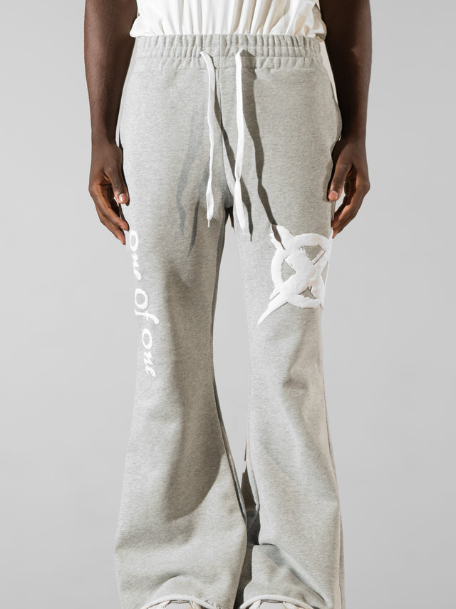 Zero culture puff print pants - Grey